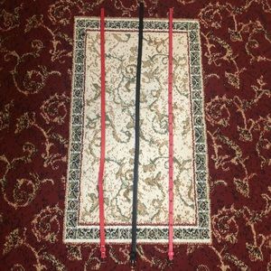 BUNDLE: Red, black, and studded pink belts